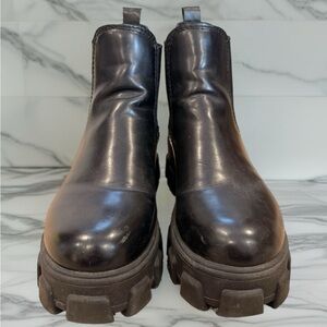 Black Chunky Platform Boots